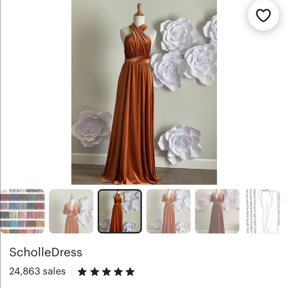 Infinity bridesmaid dress